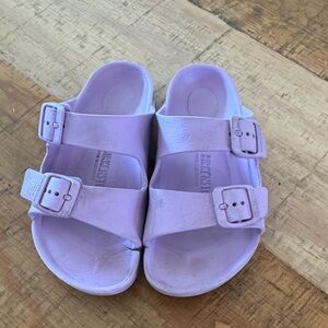 Birkenstock Kids Pastel Purple Double-Buckle Sandals